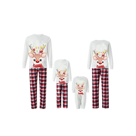 FSDJHSDH Christmas Family Pajamas Sets Long Sleeve Elk Print Tops Plaid Pants PJs Homewear Sleepwear White Kids 2 Years
FSDJHSDH Christmas Family Pajamas Sets Long Sleeve Elk Print Tops Plaid Pants PJs Homewear Sleepwear White Kids 2 Years