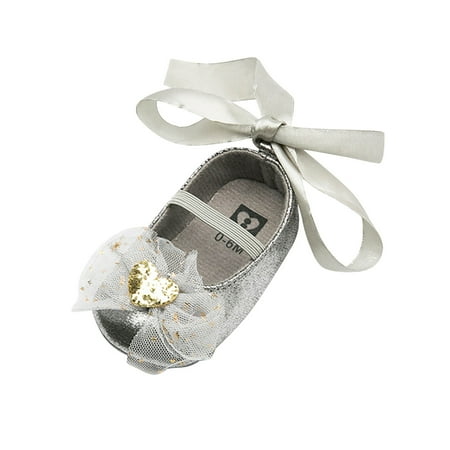 Binmer Toddler Kids Baby Girls Shoes Non-Slip Bowkont Princess Dress Shoes Lace Shoes