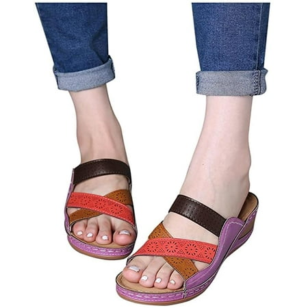 Sandals for Women Slip Slippers Non-Slip Platform Shoes Breathable Casual Outdoor Wailking Sandal Wedge Slipper
Sandals for Women Slip Slippers Non-Slip Platform Shoes Breathable Casual Outdoor Wailking Sandal Wedge Slipper