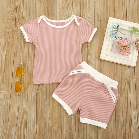 AURIGATE Toddler Kids Baby Girls Boys Solid Ribbed Tops Tee Shorts Outfits Set Clothes Clearance 
AURIGATE Toddler Kids Baby Girls Boys Solid Ribbed Tops Tee Shorts Outfits Set Clothes Clearance