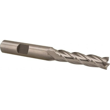Hertel 5/16 1-3/8 LOC 3/8 Shank Diam 3-1/8 OAL 4 Flute HSS Square End Mill Single End Uncoated Spiral Flute 30° Helix Centercutting Right Hand Cut Right Hand Flute
Hertel 5/16 1-3/8 LOC 3/8 Shank Diam 3-1/8 OAL 4 Flute HSS Square End Mill Single End Uncoated Spiral Flute 30° Helix Centercutting Right Hand Cut Right Hand Flute