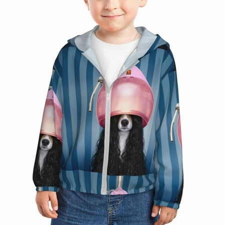 Gaeub Dog in Hairdresser Print Athletic Sun Protection Hoodie for Kids Long Sleeve Outdoor UV Shirt Running Fishing Top for Boys Girls-18 Months
Gaeub Dog in Hairdresser Print Athletic Sun Protection Hoodie for Kids Long Sleeve Outdoor UV Shirt Running Fishing Top for Boys Girls-18 Months