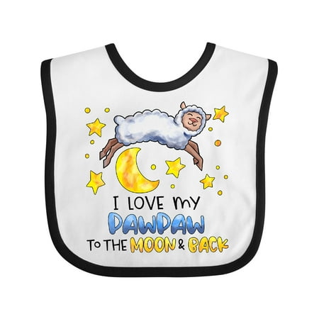 Inktastic I Love My Pawpaw to the Moon and Back Cute Sheep Gift Baby Boy or Baby Girl Bib
Inktastic I Love My Pawpaw to the Moon and Back Cute Sheep Gift Baby Boy or Baby Girl Bib