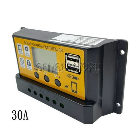 12/24V 10/20/30A Simple Solar Controller PWM Charge Discharge Solar Controller
