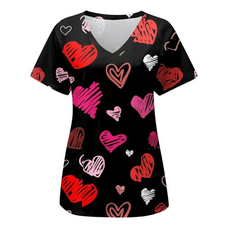 Women Scrubs Top Working Uniform Nurses Clothing Workwear Fashion Printed Short Sleeve Summer Pocket V-Neck Leisure T-Shirt Top
Women Scrubs Top Working Uniform Nurses Clothing Workwear Fashion Printed Short Sleeve Summer Pocket V-Neck Leisure T-Shirt Top