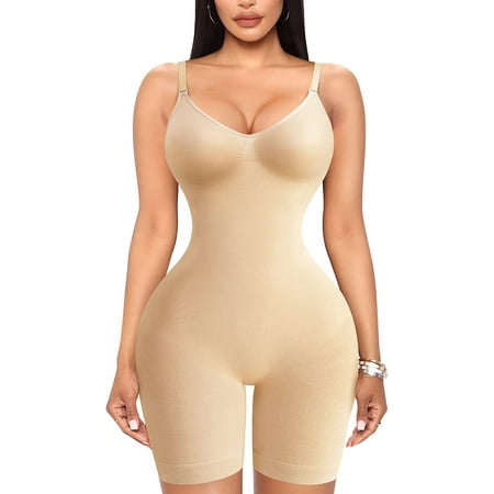 Molutan Seamless V Neck Bodysuit Tops for Women Slim Fit Full Body Shaper Comfort Shapewear Butt Lifter Leotard Stretchy Jumpsuit
Molutan Seamless V Neck Bodysuit Tops for Women Slim Fit Full Body Shaper Comfort Shapewear Butt Lifter Leotard Stretchy Jumpsuit