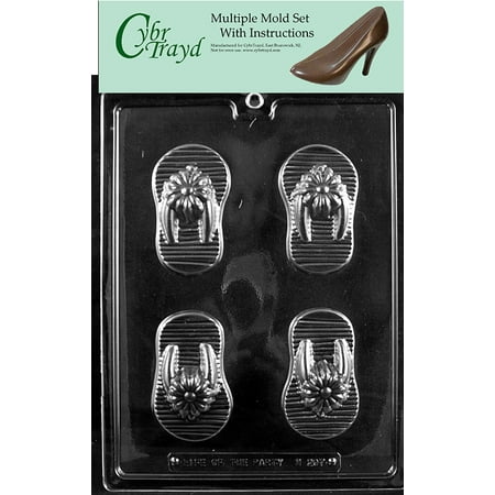 Flip-Flops Chocolate Candy Mold with Exclusive Cybrtrayd Copyrighted Molding Instructions Pack of 3 
Flip-Flops Chocolate Candy Mold with Exclusive Cybrtrayd Copyrighted Molding Instructions Pack of 3