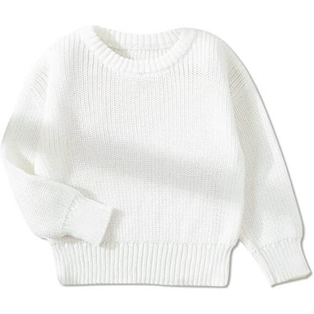 PatPat Baby Solid Long-sleeve Knitted Sweater Pullover
