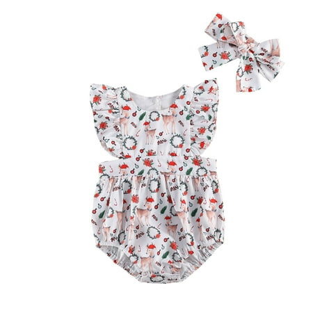Carolilly Christmas Infant Baby Girls Deer Print Flared Short Sleeve Romper+Headband/Dress Sister Family Matching Clothes
Carolilly Christmas Infant Baby Girls Deer Print Flared Short Sleeve Romper+Headband/Dress Sister Family Matching Clothes