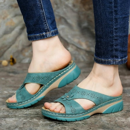 KKCXFJX slippers for women Women s Fashion Vintage Flower Wedge Sandals Ladies Slip On Comfortable Shoes Slippers 
KKCXFJX slippers for women Women s Fashion Vintage Flower Wedge Sandals Ladies Slip On Comfortable Shoes Slippers