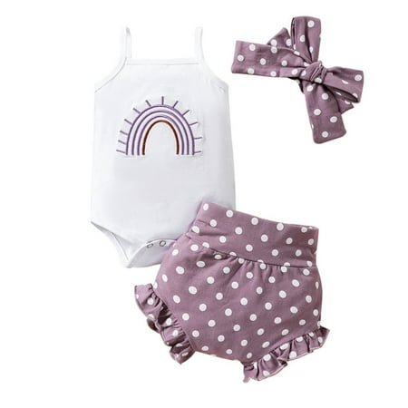Baby Girls Bodysuit Infant Girls Halter Crop Top Romper Bodysuit +Polka Dot Bloomer Shorts+Headband Clothes Set
Baby Girls Bodysuit Infant Girls Halter Crop Top Romper Bodysuit +Polka Dot Bloomer Shorts+Headband Clothes Set