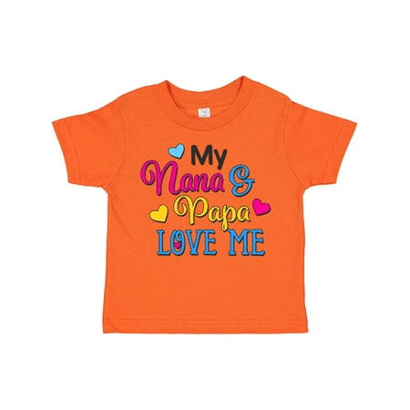 Inktastic My Nana and Papa Love Me with Hearts Gift Toddler Boy or Toddler Girl T-Shirt
Inktastic My Nana and Papa Love Me with Hearts Gift Toddler Boy or Toddler Girl T-Shirt