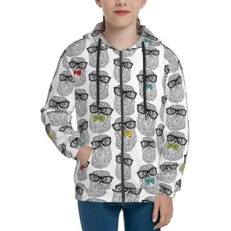 Hoodies for Women Nerdy Owl Long Sleeve Sweatshirt Drawstring Zip Up Hoodie with Pockets Teen Girl Clothes
Hoodies for Women Nerdy Owl Long Sleeve Sweatshirt Drawstring Zip Up Hoodie with Pockets Teen Girl Clothes