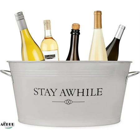 Temporary stay painted galvanized ice bucket and metal bucket wine bottle beer bottle bucket 13.5 x 23 x 9.25 inches capacity 6.3 gallons
Temporary stay painted galvanized ice bucket and metal bucket wine bottle beer bottle bucket 13.5 x 23 x 9.25 inches capacity 6.3 gallons