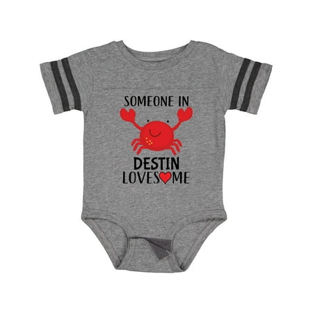 Inktastic Someone in Destin Loves Me Gift Baby Boy or Baby Girl Bodysuit