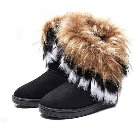 ASGE Women s Faux Fur Tassel Winter Snow Boot Suede Flat Ankle Boots
ASGE Women s Faux Fur Tassel Winter Snow Boot Suede Flat Ankle Boots