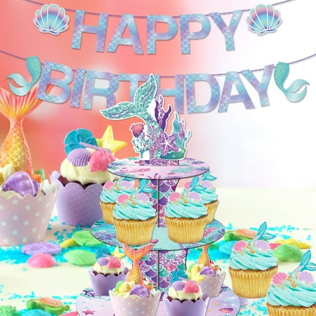 Cupcake Holder for Kids Birthday Easy to Assemble Design for Girls Birthday Party