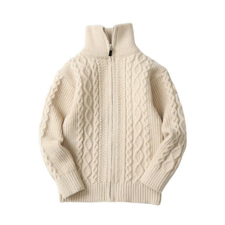 Hngshg Boys Girls Cardigan Sweaters Full Zip Stand Collar Sweaters Kids Long Sleeve Warm Cable Knitted Coat
Hngshg Boys Girls Cardigan Sweaters Full Zip Stand Collar Sweaters Kids Long Sleeve Warm Cable Knitted Coat