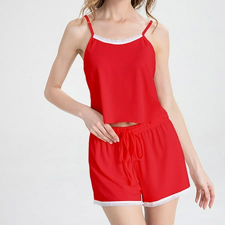 Aueoeo Sleepwear for Women Pajama Set Pajamas Set Women Camisole Sleepwear Lounge Set 2 Piece Pjs Cami Top and Shorts Sleep Set Loungewear Nightwear
Aueoeo Sleepwear for Women Pajama Set Pajamas Set Women Camisole Sleepwear Lounge Set 2 Piece Pjs Cami Top and Shorts Sleep Set Loungewear Nightwear