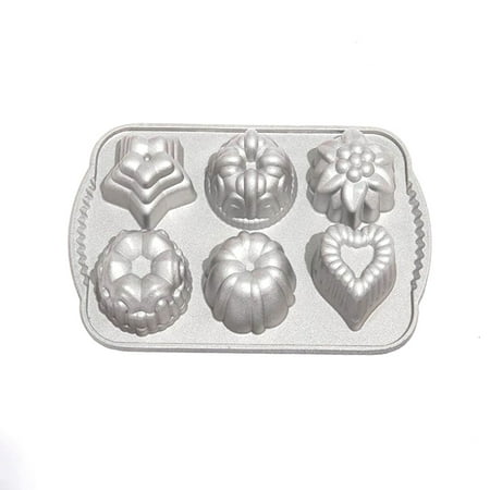 Charms Cast Pan 6 Different Shapes Charming Combination Diy Cake Pan Pan Silver