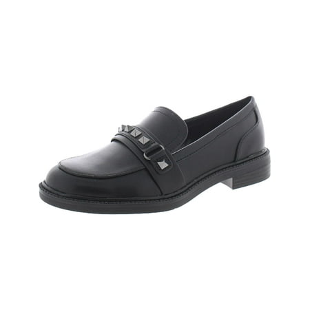 Marc Fisher Womens Cancia 2 Faux Leather Flat Loafers