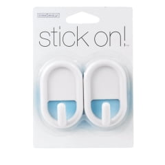 2PC InterDesign InterDesign - 14201 - 3/4 in. L White Plastic Small stick on! Hook 0.2 lb. - 2/Pack
2PC InterDesign InterDesign - 14201 - 3/4 in. L White Plastic Small stick on! Hook 0.2 lb. - 2/Pack
