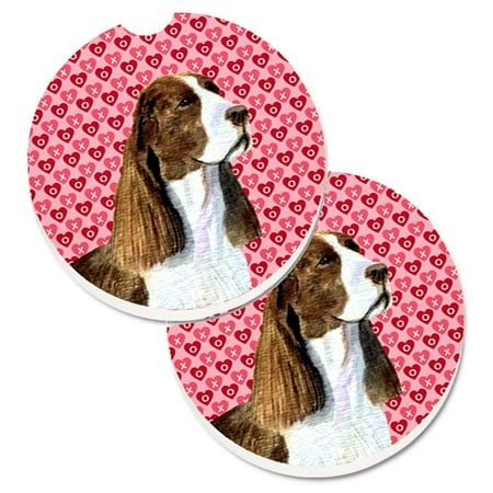 Springer Spaniel Hearts Love Valentines Day Set of 2 Cup Holder Car Coaster 
Springer Spaniel Hearts Love Valentines Day Set of 2 Cup Holder Car Coaster