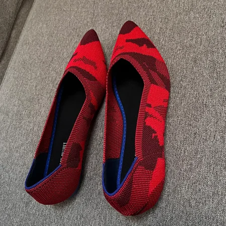 Women‘s Knitted Pointed Toe Mixed Color Ballet Shoes Comfortable Slip On Flats Women‘s Footwear
Women‘s Knitted Pointed Toe Mixed Color Ballet Shoes Comfortable Slip On Flats Women‘s Footwear