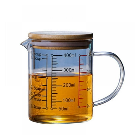 V Shape Spout Glass Graduated Cup Water Flour Sugar Kitchen Measuring Cup With Lid (400Ml/14Oz)
V Shape Spout Glass Graduated Cup Water Flour Sugar Kitchen Measuring Cup With Lid (400Ml/14Oz)