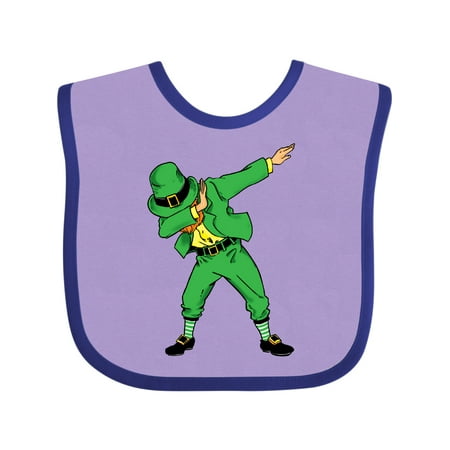 Inktastic St. Patrick s Day Dabbing Leprechaun Gift Baby Boy or Baby Girl Bib