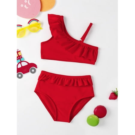 Baby Girl Ruffle Trim Asymmetrical Bikini Swimsuit Swimwear S221904X Red 80(9-12M)
Baby Girl Ruffle Trim Asymmetrical Bikini Swimsuit Swimwear S221904X Red 80(9-12M)