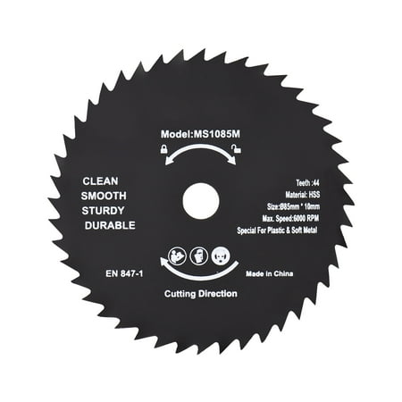 Anself Blade 3-3/8inch (85mm) HSS Circular 44 Finishing Saw Cutter High Speed Steel Cutting Disc for Cutting Tube Plate Sheet (& 10mm Arbor)
Anself Blade 3-3/8inch (85mm) HSS Circular 44 Finishing Saw Cutter High Speed Steel Cutting Disc for Cutting Tube Plate Sheet (& 10mm Arbor)