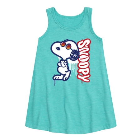 Peanuts - Graffiti Snoopy - Toddler and Youth Girls A-line Dress