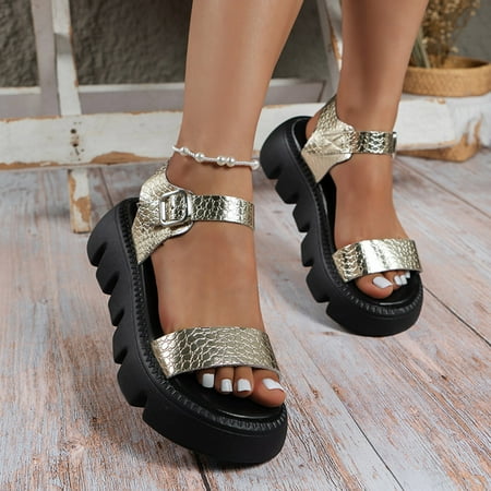 bvgfsahne Ladies Fashion Summer Solid Leather Open Toe Buckle Thick Sole Sandals
bvgfsahne Ladies Fashion Summer Solid Leather Open Toe Buckle Thick Sole Sandals