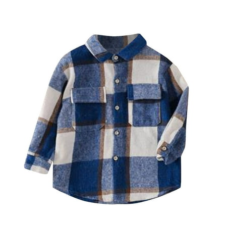 Toddler Baby Boys Girls Flannel Shirt Jacket Casual Plaid Button Down Lapel Long Sleeve Shirts Coat Kids Fall Winter Warm Shacket Jackets Outerwear
Toddler Baby Boys Girls Flannel Shirt Jacket Casual Plaid Button Down Lapel Long Sleeve Shirts Coat Kids Fall Winter Warm Shacket Jackets Outerwear