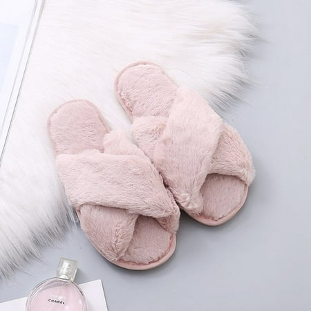 PIKADINGNIS BEVERGREEN Leisure House Women Fur Slippers Solid Warm Faux Plush Girls Flat Cotton Shoes Home Open-toe Ladies Fluffy Slippers
PIKADINGNIS BEVERGREEN Leisure House Women Fur Slippers Solid Warm Faux Plush Girls Flat Cotton Shoes Home Open-toe Ladies Fluffy Slippers