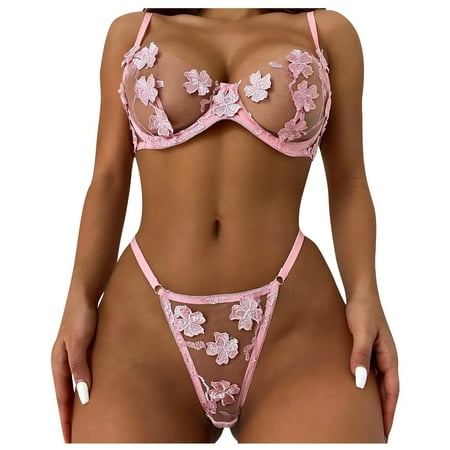 YDKZYMD Sheer Lingerie Girlish Outfits Women s Embroidered Bra and Panty Mesh Sexy Sleepwear for Women Pink S
YDKZYMD Sheer Lingerie Girlish Outfits Women s Embroidered Bra and Panty Mesh Sexy Sleepwear for Women Pink S