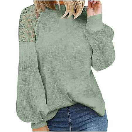 Ziloco Fashion Women Casual Round Neck Long Sleeve Loose T-Shirt Autumn Blouse Pullover Tops long sleeve white shirt women corset tops Green XL
Ziloco Fashion Women Casual Round Neck Long Sleeve Loose T-Shirt Autumn Blouse Pullover Tops long sleeve white shirt women corset tops Green XL
