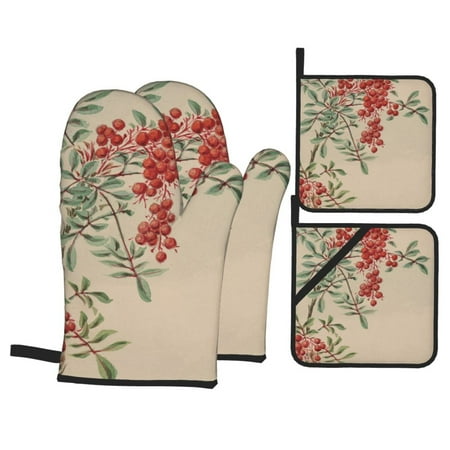 Vintage Watercolour Art Oven Mitts And Pot Holders Sets Baking Sets For Kitchen Bbq Gloves Heat Resistant Cooking Japanese Leaves Painting 4 Pcs
Vintage Watercolour Art Oven Mitts And Pot Holders Sets Baking Sets For Kitchen Bbq Gloves Heat Resistant Cooking Japanese Leaves Painting 4 Pcs