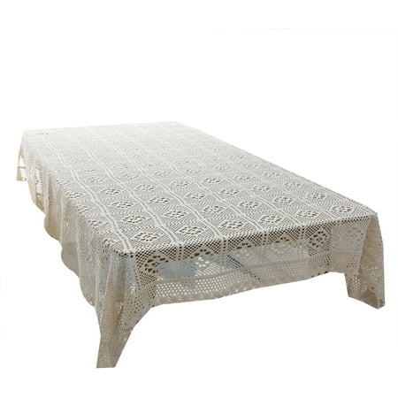 Thinsont Crochet Lace Tablecloth Rectangular Knitted Table Cloth White Cotton 3Size 140x160cm
Thinsont Crochet Lace Tablecloth Rectangular Knitted Table Cloth White Cotton 3Size 140x160cm