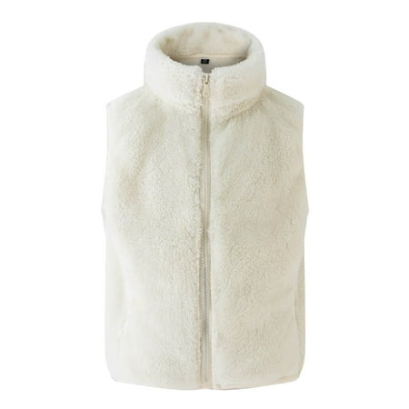 BYOIMUD Girls Boys Sherpa Fleece Vest Outwear Lightweight Solid Color Cute Jacket with Pockets 2-11 Years
BYOIMUD Girls Boys Sherpa Fleece Vest Outwear Lightweight Solid Color Cute Jacket with Pockets 2-11 Years