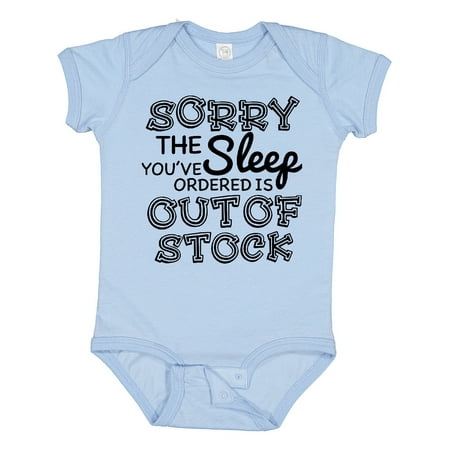 Inktastic Sorry the Sleep You ve Orderd is out of Stock Gift Baby Boy or Baby Girl Bodysuit
Inktastic Sorry the Sleep You ve Orderd is out of Stock Gift Baby Boy or Baby Girl Bodysuit