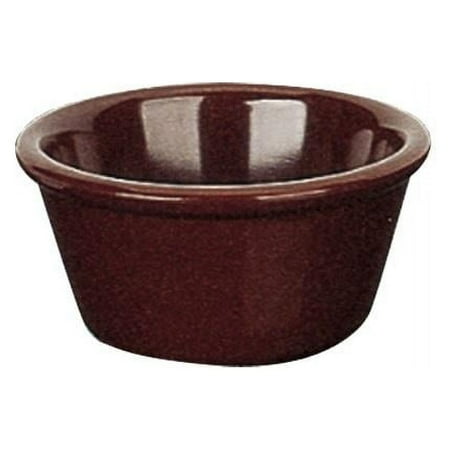 Yanco NC-537C 3 oz Smooth Ramekin Chocolate - 1.5 x 3.25 in. - Pack of 72