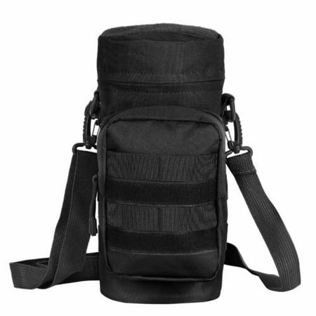 Tactical Molle Kettle Bag Water Bottle Carrier Holder Pouch Outdoor Hiking Bags