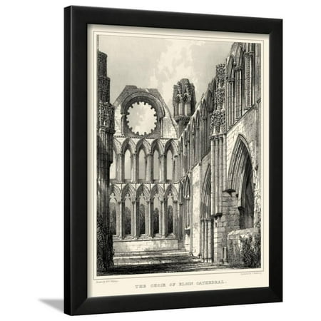 Gothic Detail X Framed Print Wall Art By R.w. Billings