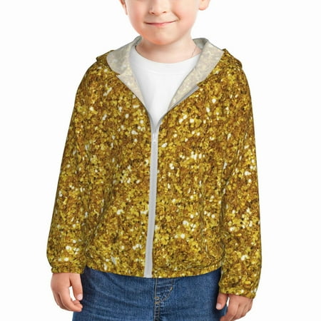 Sun Hoodie for Kids Gold Glitter Long Sleeve Swim Fishing Shirts Sun Protection Zip Up Jacket Clothing Athletic Hoodie
Sun Hoodie for Kids Gold Glitter Long Sleeve Swim Fishing Shirts Sun Protection Zip Up Jacket Clothing Athletic Hoodie