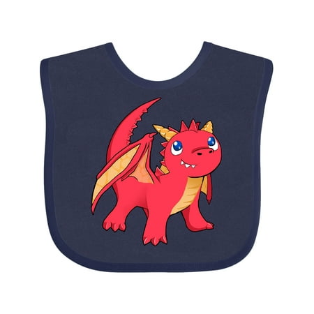 Inktastic Cute Baby Red Dragon Gift Baby Boy or Baby Girl Bib