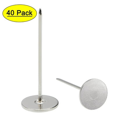 Uxcell 0.71 x1.97 Upholstery Nails Tacks Flat Head Furniture Nails Pins Iron Silver Tone 40Pcs
Uxcell 0.71 x1.97 Upholstery Nails Tacks Flat Head Furniture Nails Pins Iron Silver Tone 40Pcs