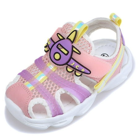 Toyella Baby Baotou beach sandals functional shoes Pink 14cm