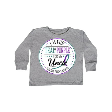Inktastic Suicide Prevention- I Wear Teal and Purple for My Uncle Gift Toddler Boy or Toddler Girl Long Sleeve T-Shirt
Inktastic Suicide Prevention- I Wear Teal and Purple for My Uncle Gift Toddler Boy or Toddler Girl Long Sleeve T-Shirt